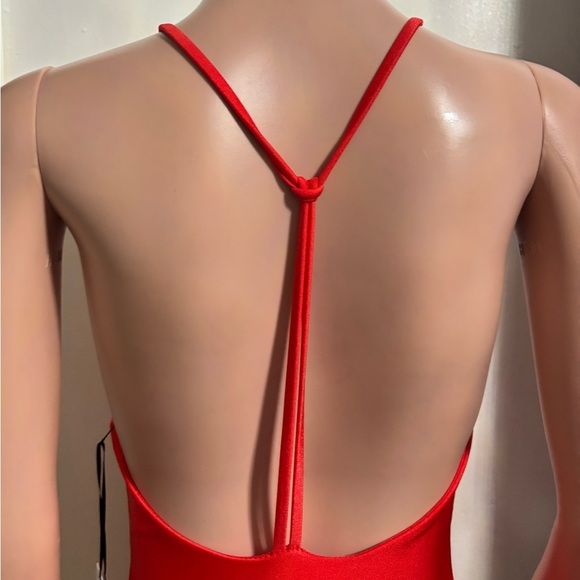 NWT JADE SWIM Women's Red All In One Piece Swimsuit - Picture 8 of 13